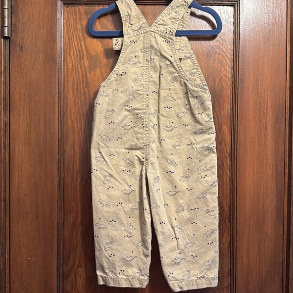 Carter’s Tan Dinosaur Overalls - Picture 7 of 9